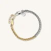 Duotone Herringbone Bracelet