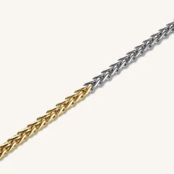 Duotone Herringbone Necklace