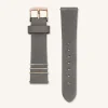 Elephant Grey Rose gold Strap