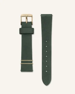 Forest Green Gold Strap