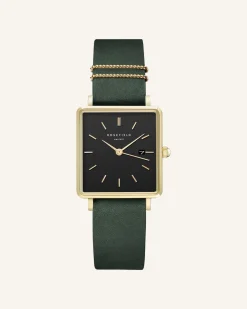 Forest Green Gold Strap