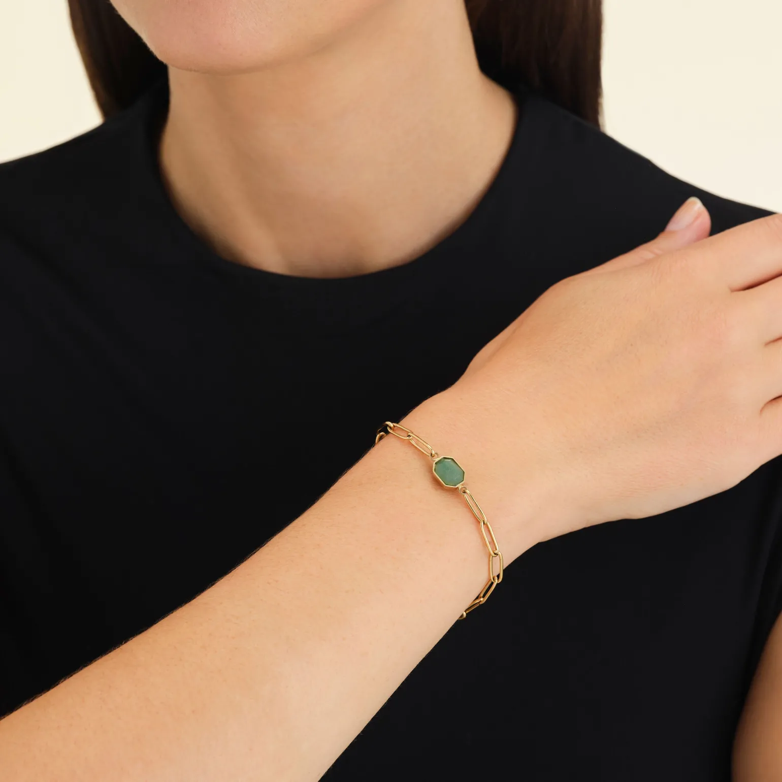 Geometric Gemstone Bracelet
