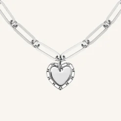 Heart Baguette Necklace