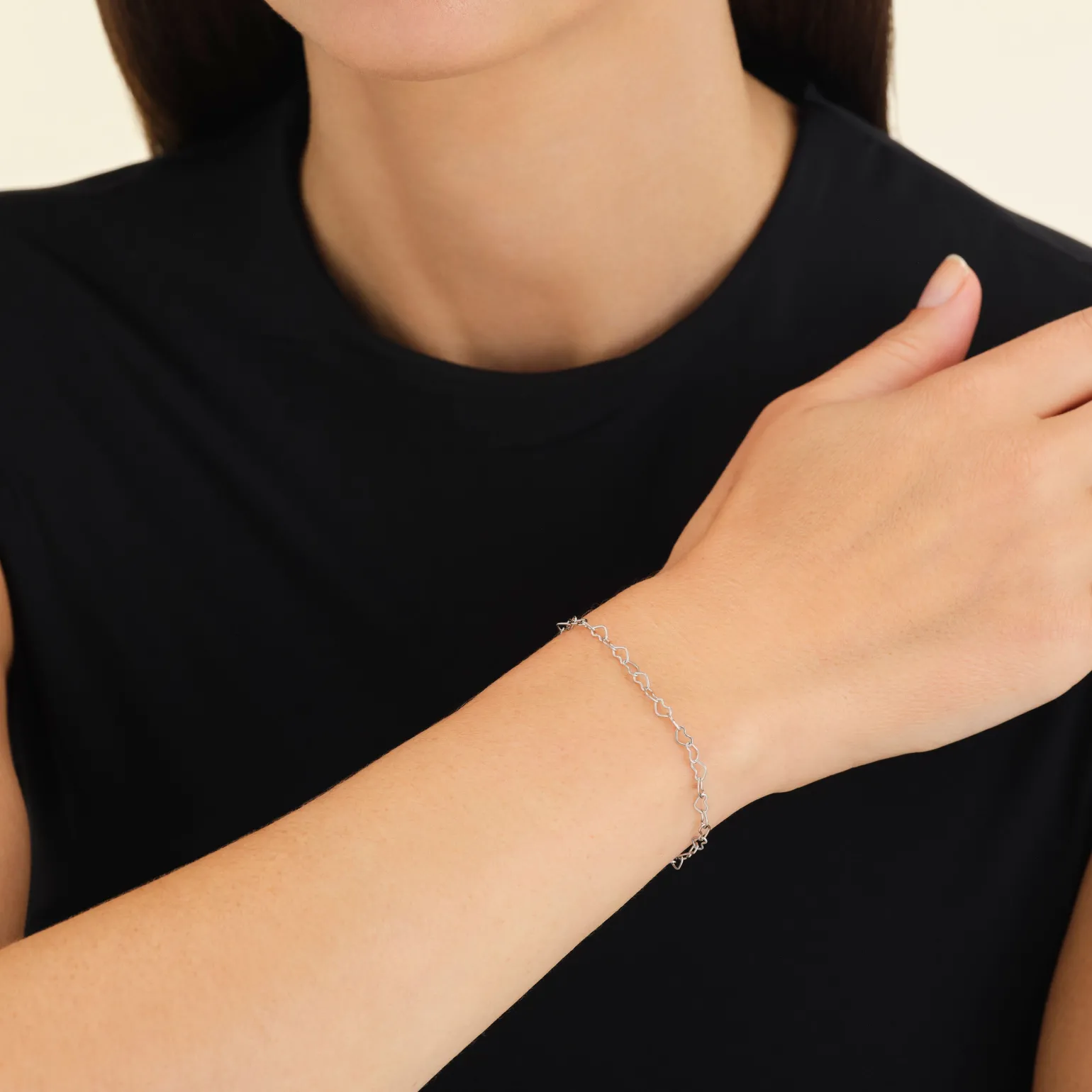 Heart Chain Bracelet