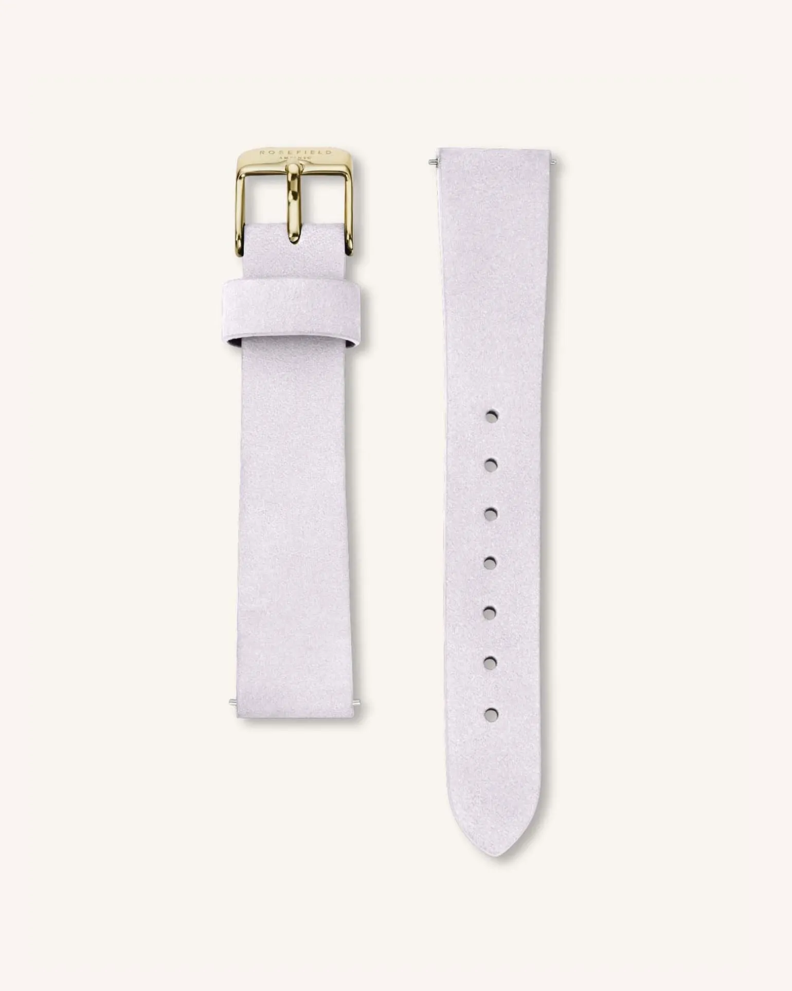 Lilac Nubuck Gold Strap