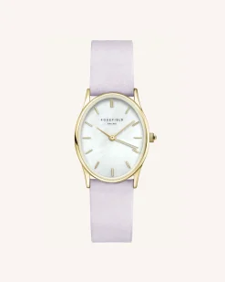Lilac Nubuck Gold Strap
