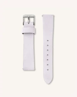 Lilac Nubuck Silver Strap