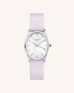 Lilac Nubuck Silver Strap
