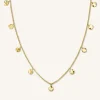 Multi Coin Choker Gold