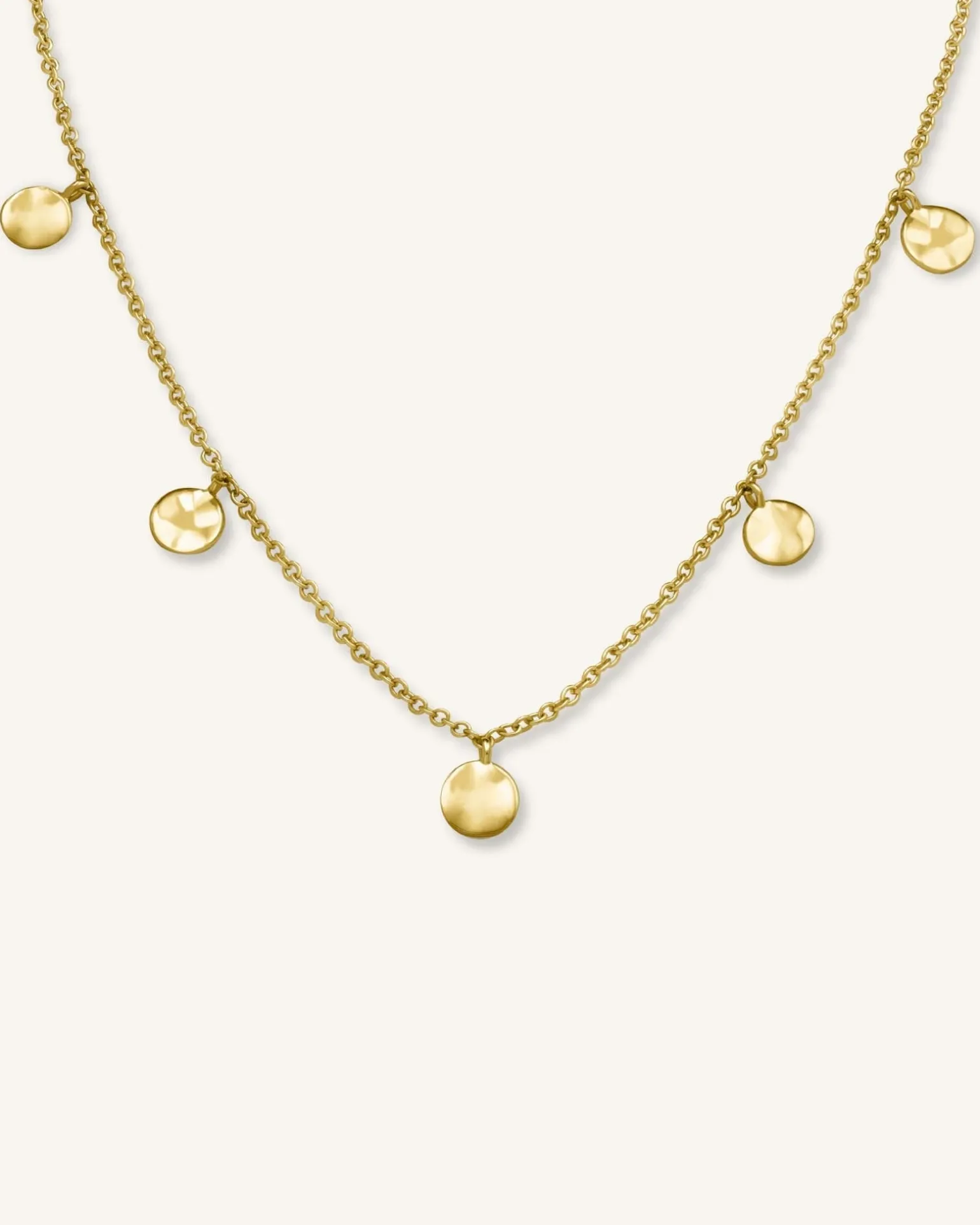 Multi Coin Choker Gold