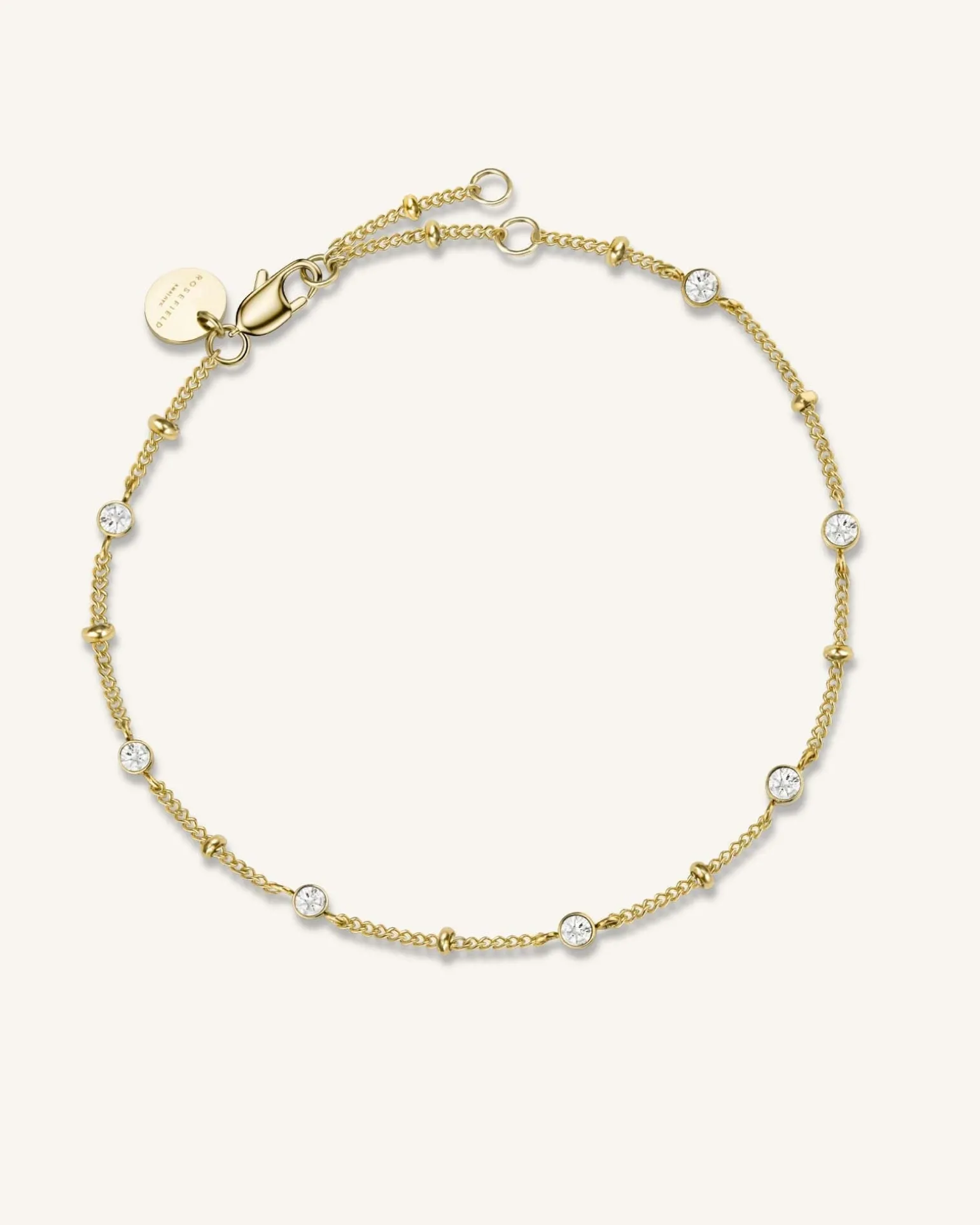Multi Crystal Bracelet Gold