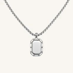 Octagon Baguette Necklace