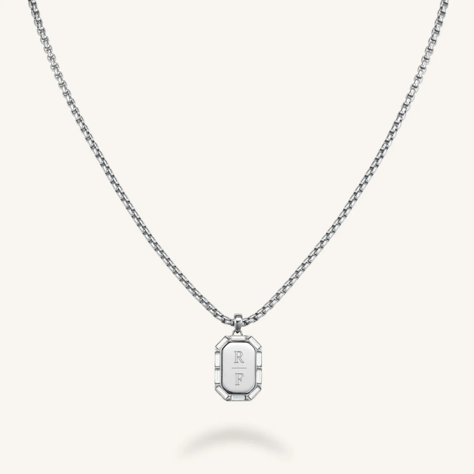 Octagon Baguette Necklace