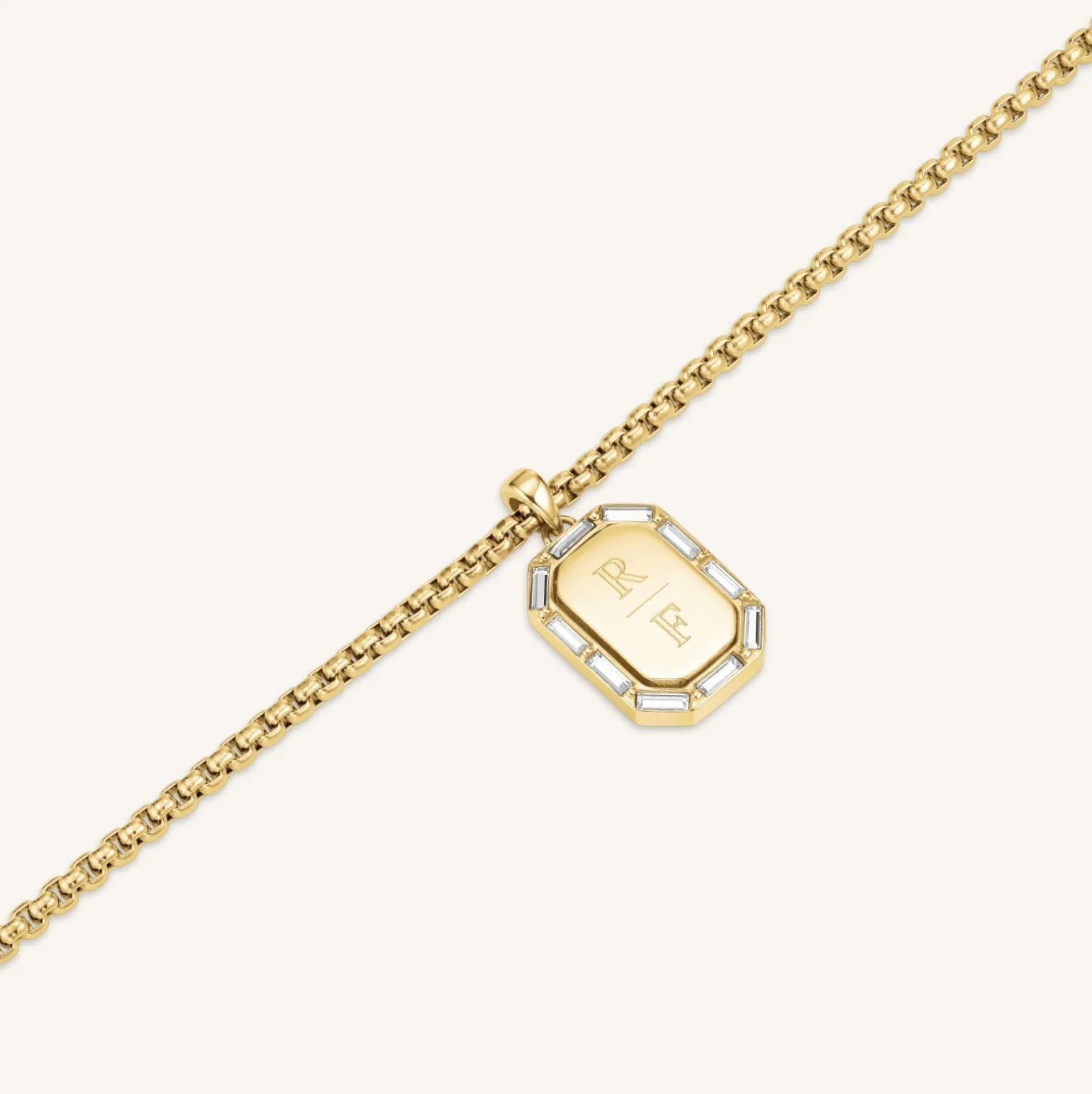 Octagon Baguette Necklace