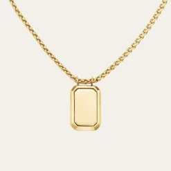Octagon Pendant Necklace