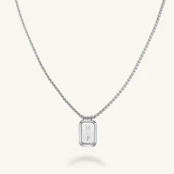Octagon Pendant Necklace