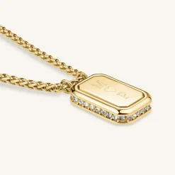 Octagon Pendant Necklace