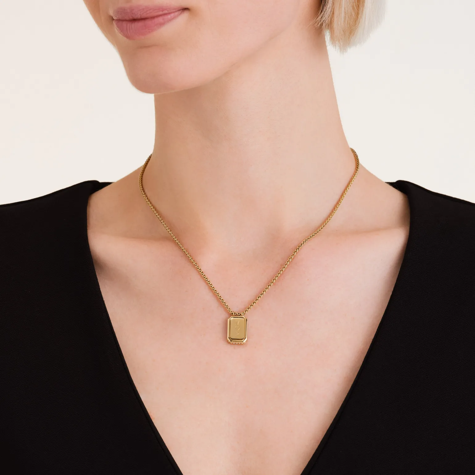 Octagon Pendant Necklace