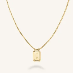 Octagon Pendant Necklace