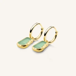 Organic Gemstone Earrings