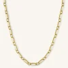 Oval Chain Necklace Gold