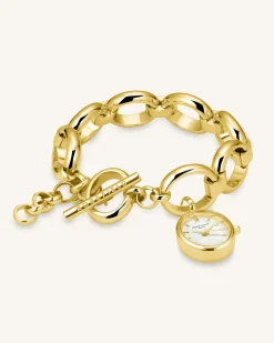 Oval Charm Chain Gold