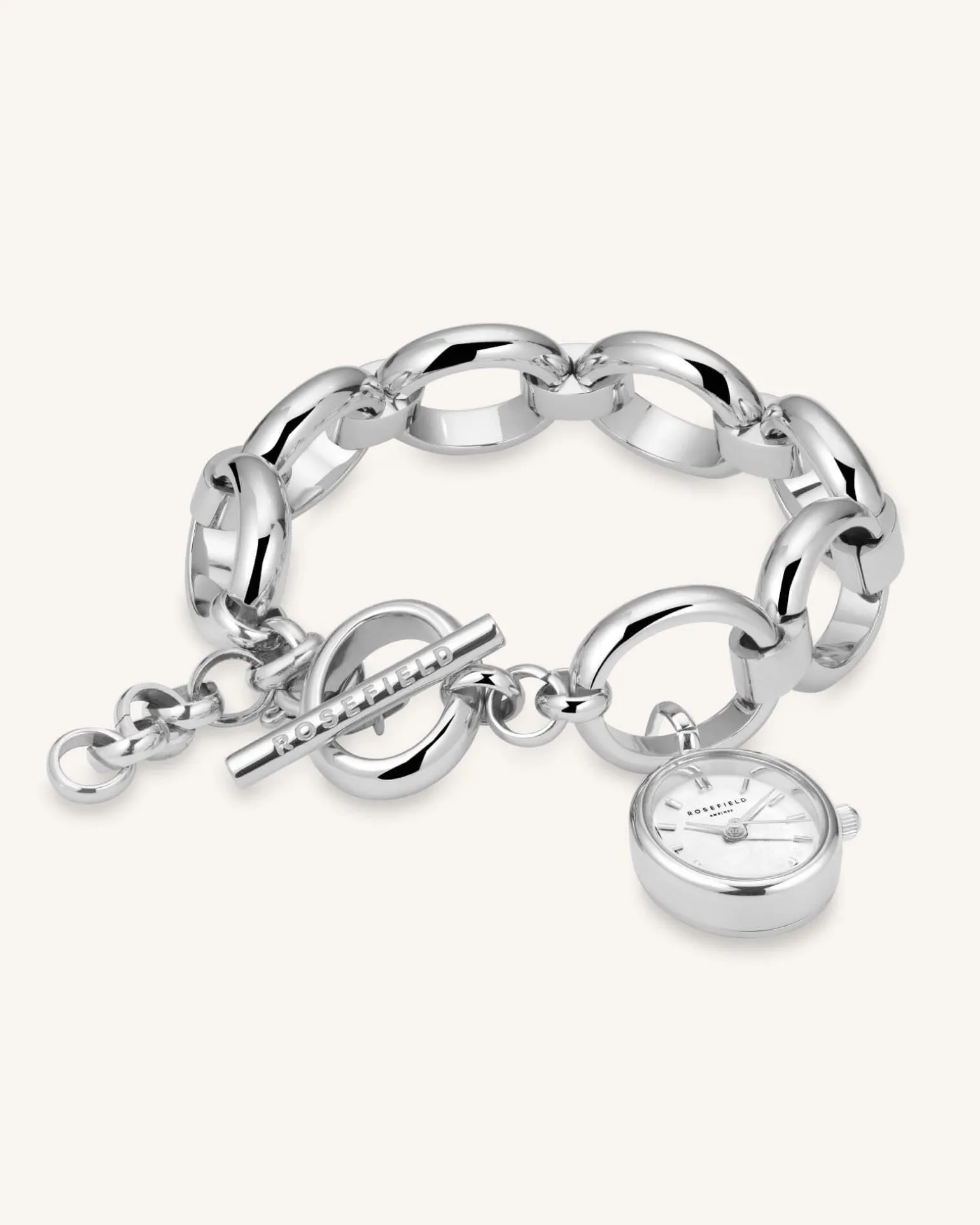 Oval Charm Chain Silver