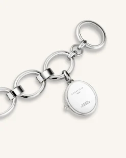 Oval Charm Chain Silver