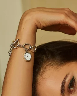Oval Charm Chain Silver