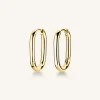 Oval Hoops Gold