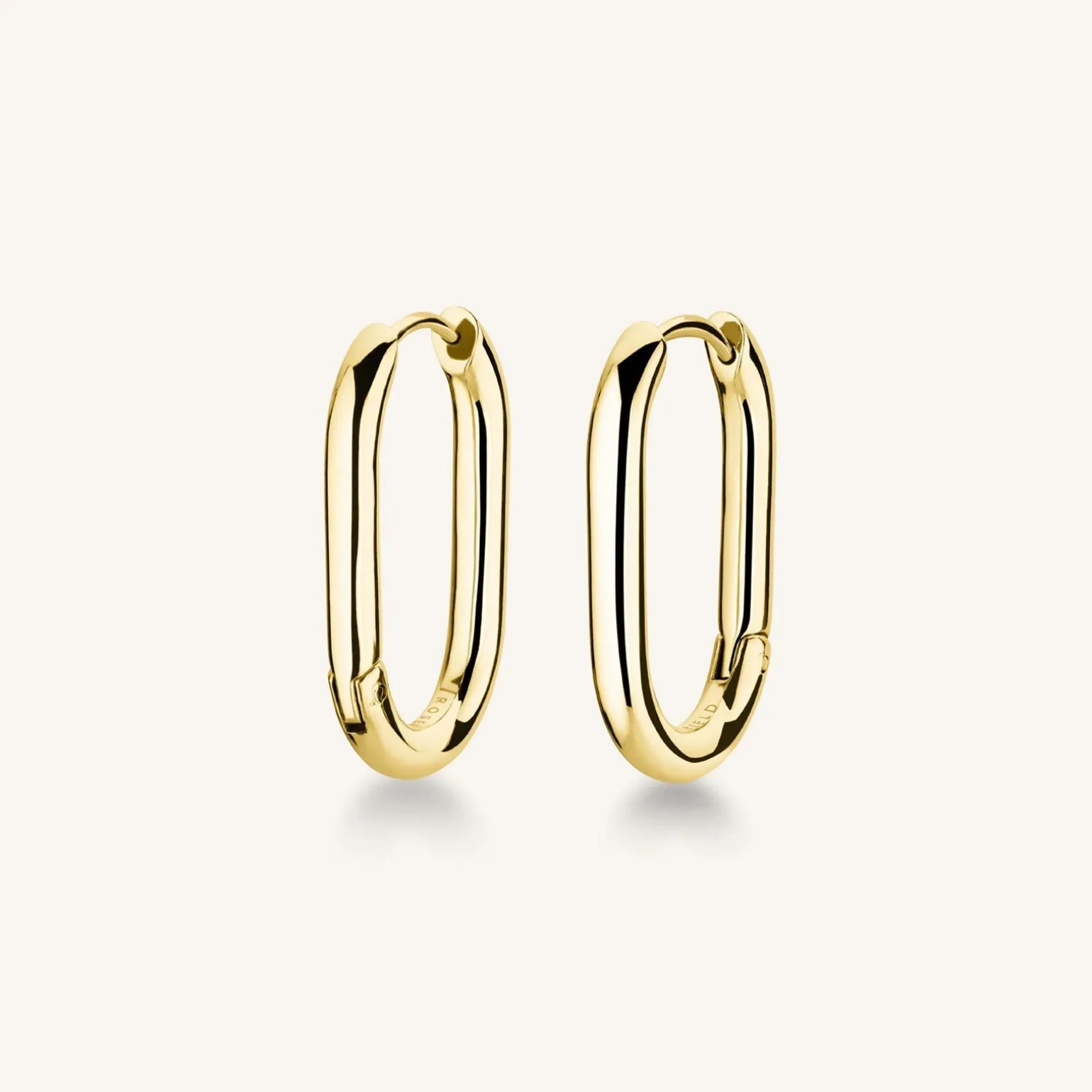 Oval Hoops Gold