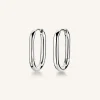 Oval Hoops Silver