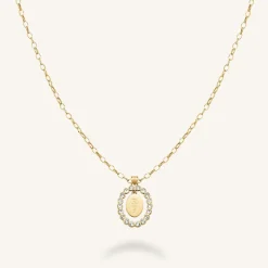 Oval Pendant Necklace
