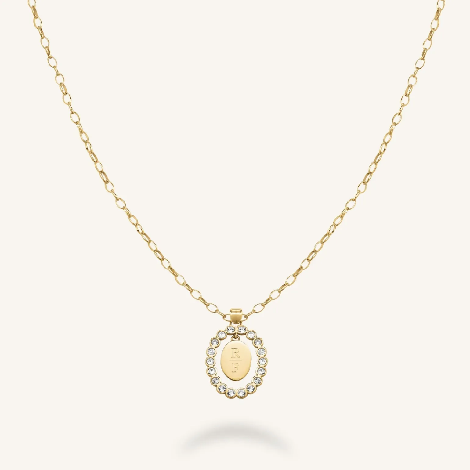 Oval Pendant Necklace