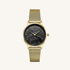 Pearl Edit Mesh Black Gold