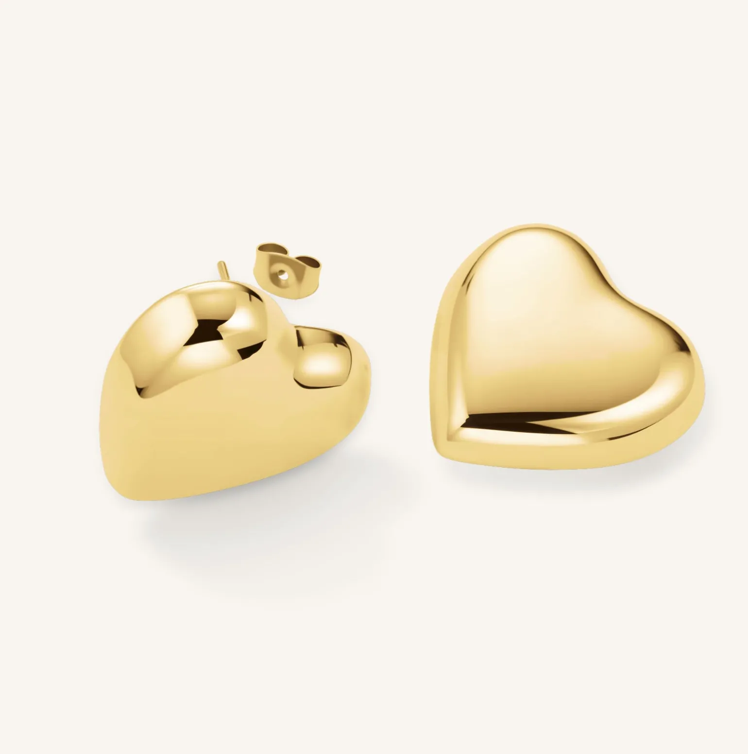 Puffy Heart Studs