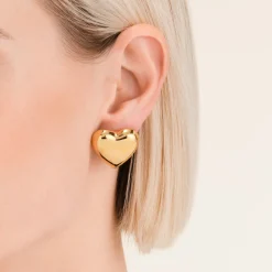 Puffy Heart Studs