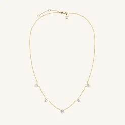 Row Hearts Necklace