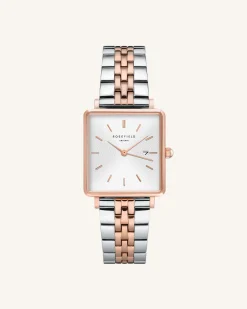 Silver Rose gold Strap