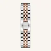 Silver Rose gold Strap