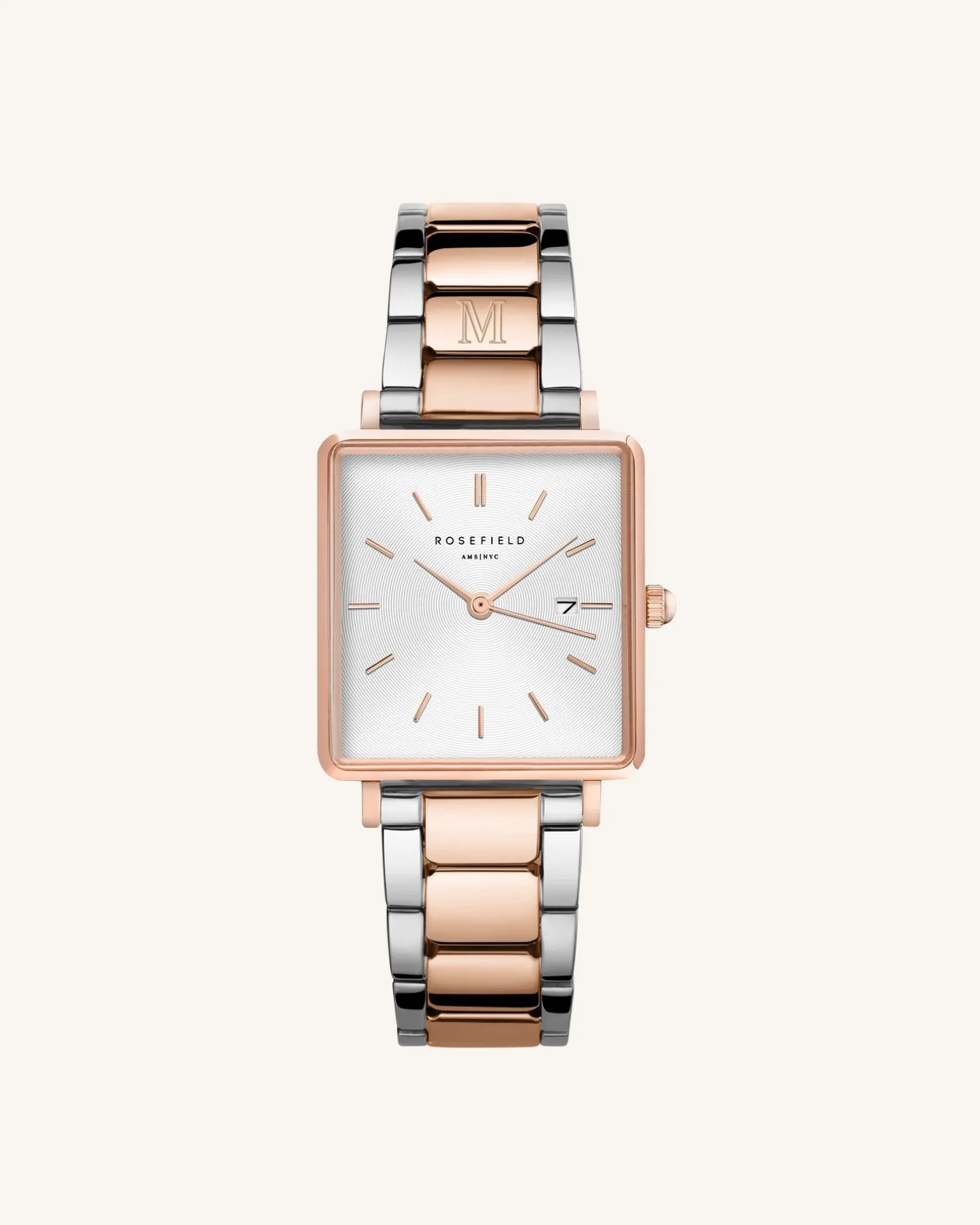 Silver-Rose Gold Strap Personalized