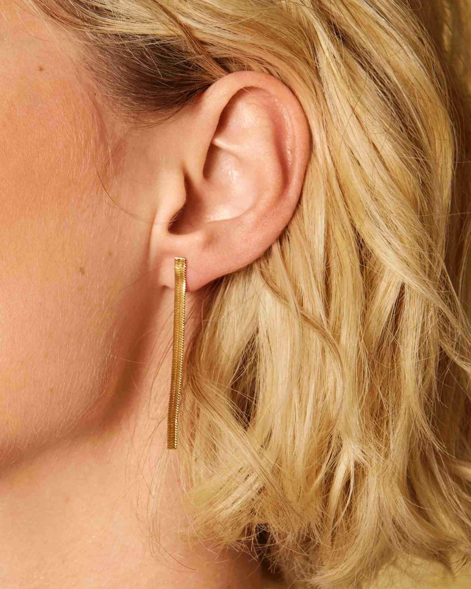 Snake Earrings Gold