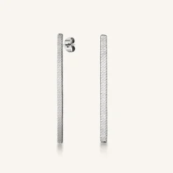 Snake Earrings Silver