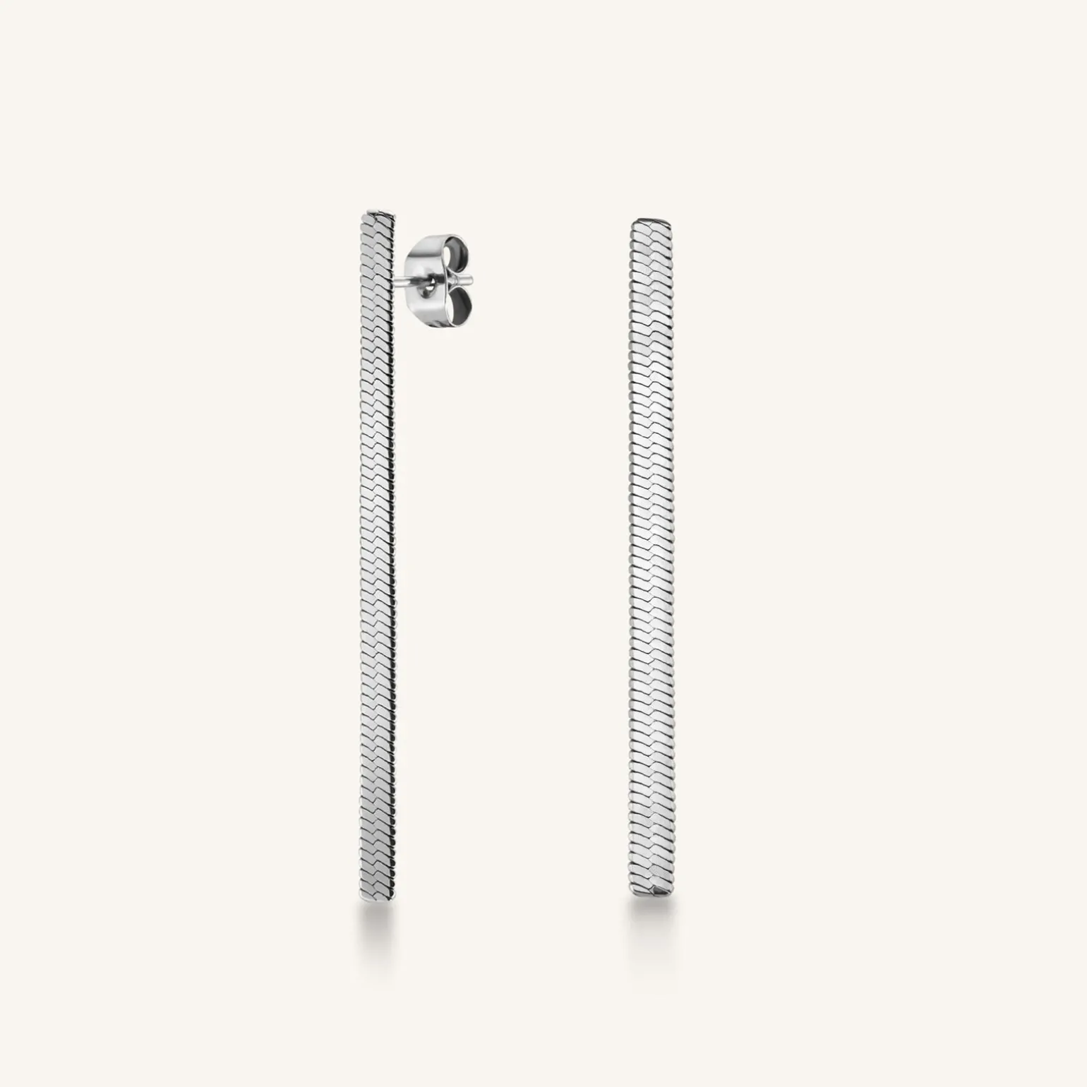 Snake Earrings Silver