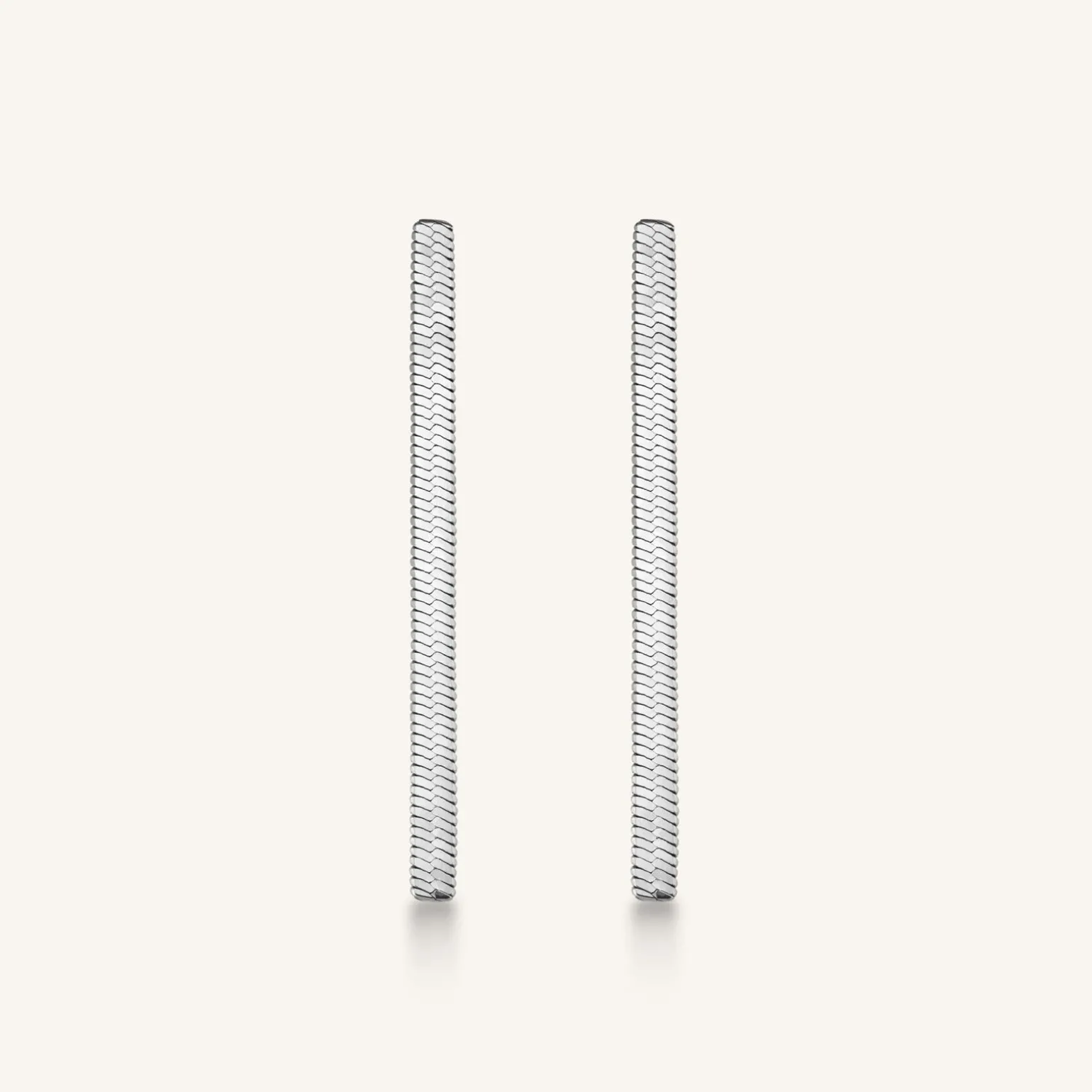 Snake Earrings Silver