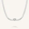 Snake Heart Choker Silver