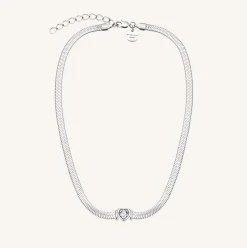 Snake Heart Choker Silver