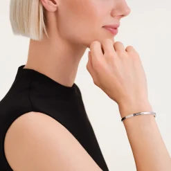 Striped Crystals Bangle