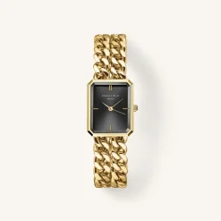 Studio Double Chain Black Gold