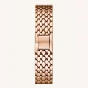 The Oval Rose Gold Steel Strap
